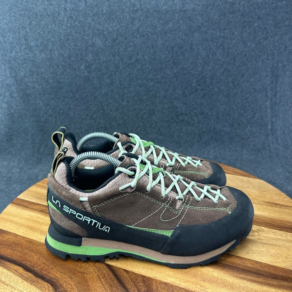 La Sportiva Women's Sz 7.5 Boulder X Approach Shoes Leather Hiking Brown